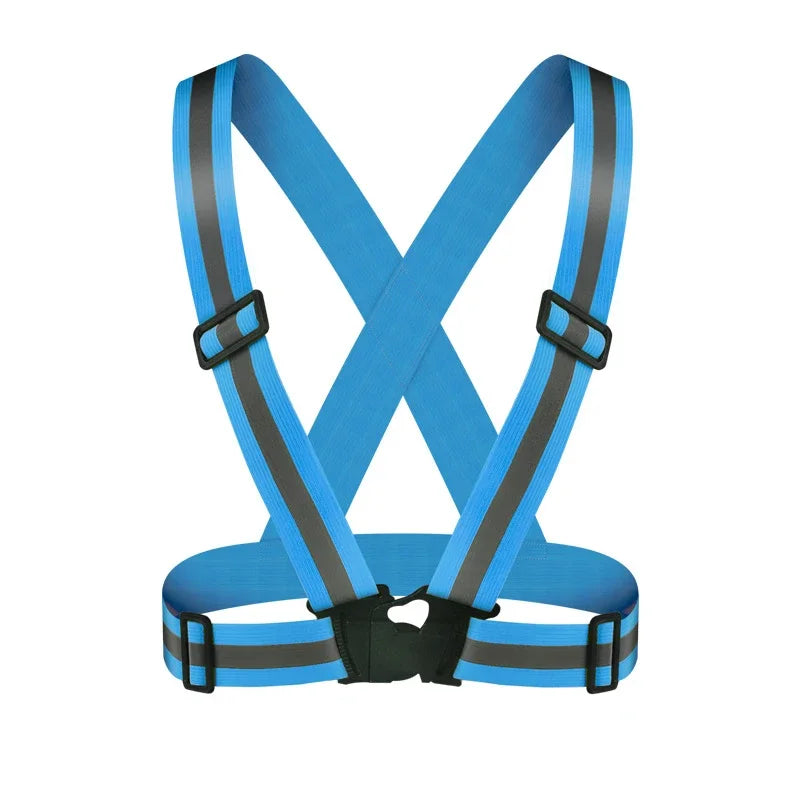 Adjustable Reflective Safety Vest for Night Running and Cycling