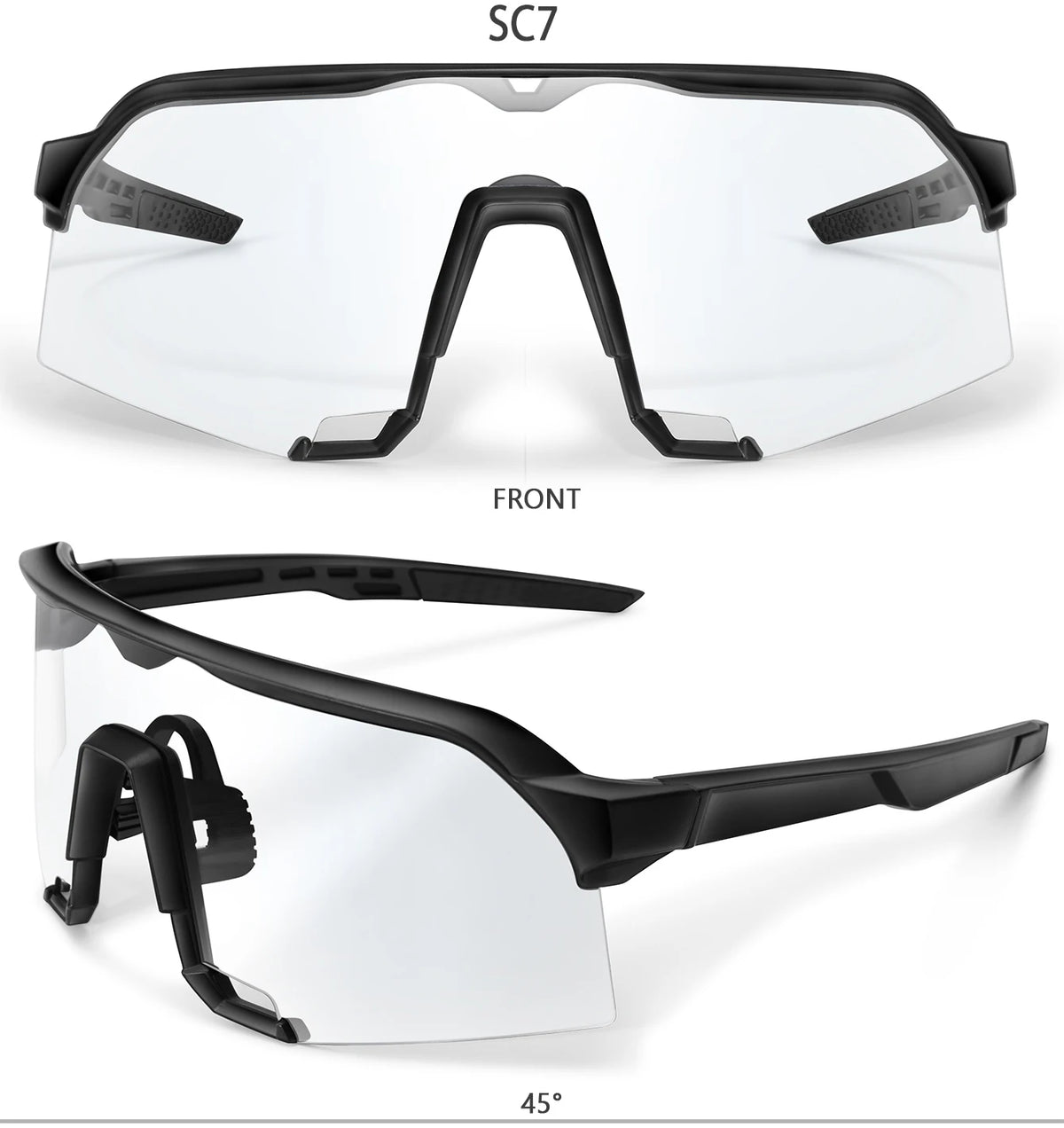 Photochromic Cycling Sunglasses with UV Protection