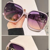Oversized Square Sunglasses with Gradient Lenses