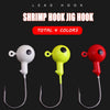 Colorful Fishing Jig Head Hooks with Soft Lure Compatibility