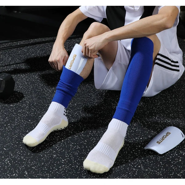 Football Calf Protection Socks with Built-in Shin Guards