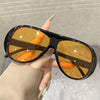 Vintage Oversized Pilot Sunglasses with UV400 Protection