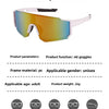UV400 Cycling Sunglasses with Blue Mirror Lens