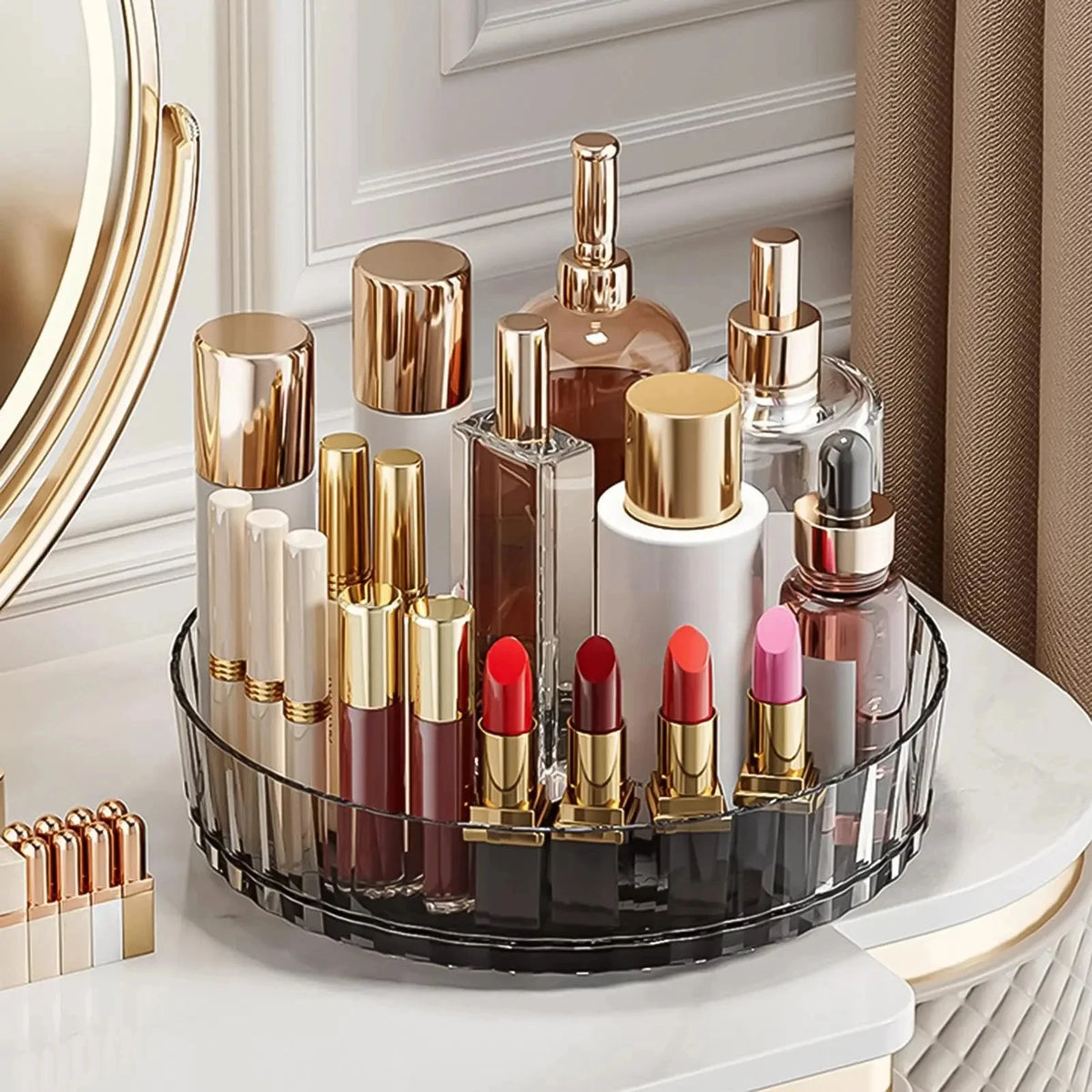 360° Rotating Acrylic Turntable Organizer for Spices, Condiments & More
