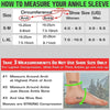Instructions for measuring an ankle sleeve, showing how to measure the arch and ankle for proper sizing.
