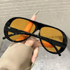 Vintage Oversized Pilot Sunglasses with UV400 Protection