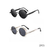 Classic Round Metal Frame Sunglasses with UV400 Protection