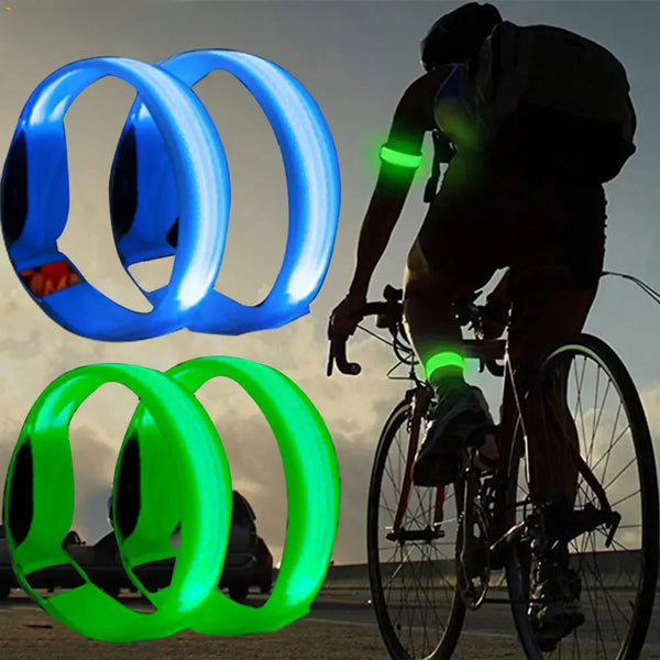USB Rechargeable LED Safety Armband for Night Running and Cycling