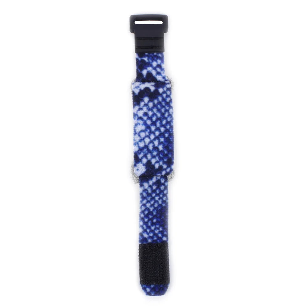 Black and blue silent mute damper tape for string noise reduction