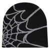 Y2K Spider Web Knit Beanie for Men and Women