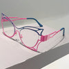 Vintage Oversized Cat Eye Blue Light Glasses for Women