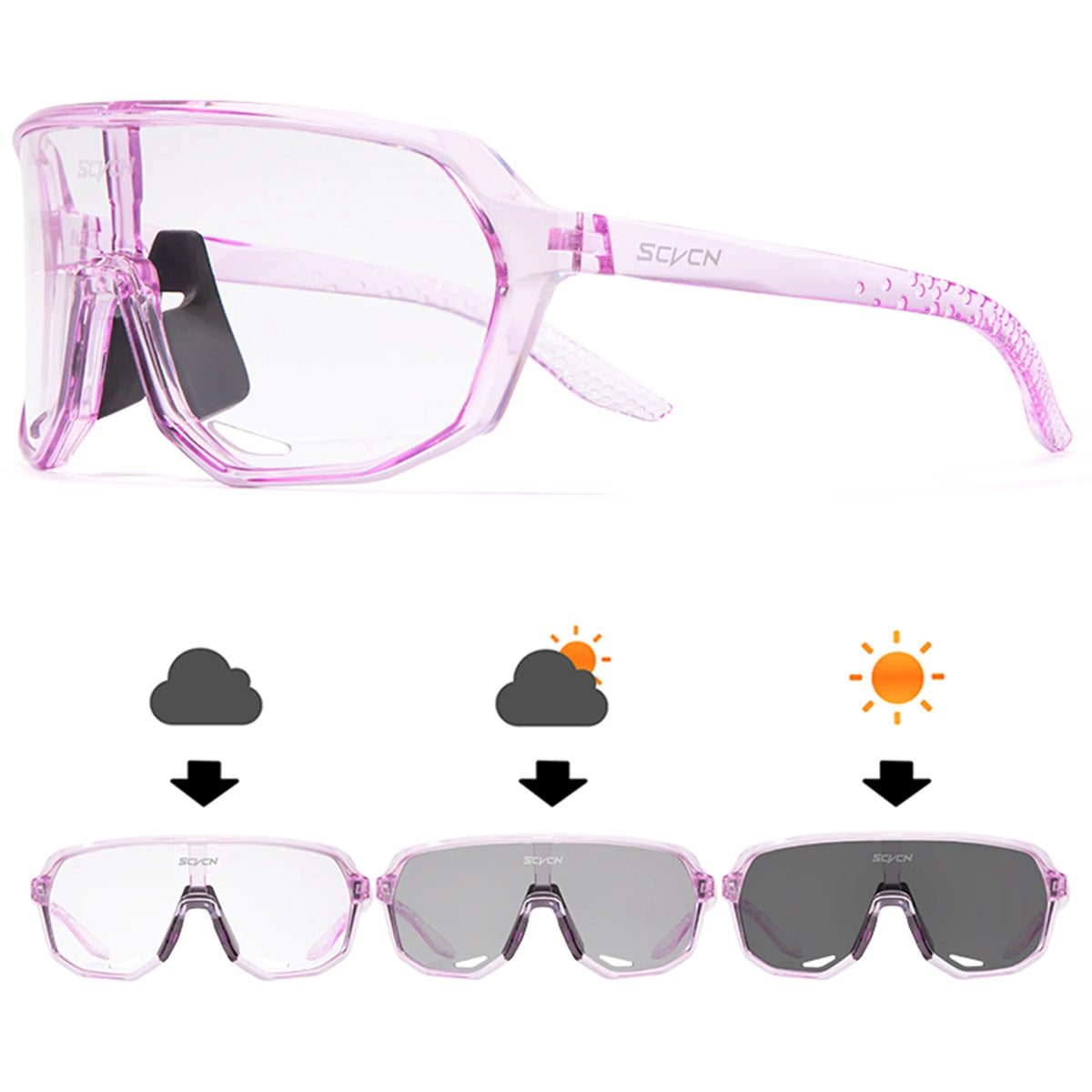 Photochromic Cycling Glasses with UV400 Protection