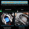 Close-up view of a smooth braided fishing line and an ordinary stamina line for comparison.