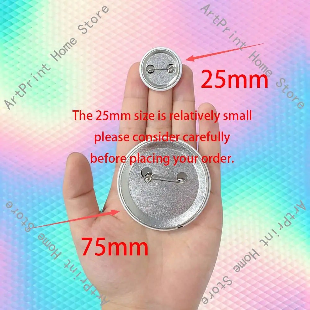 Spamton-Inspired Round Enamel Pin Badge Set