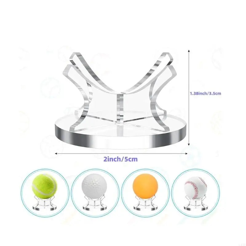 Acrylic Baseball and Softball Display Stand Rack for Sports Collectibles