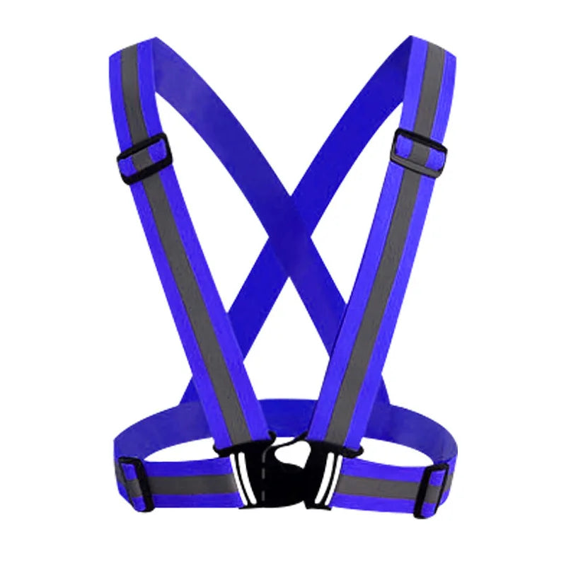 Adjustable Reflective Safety Vest for Night Running and Cycling