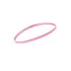 A pink elastic sports headband is shown against a white background.