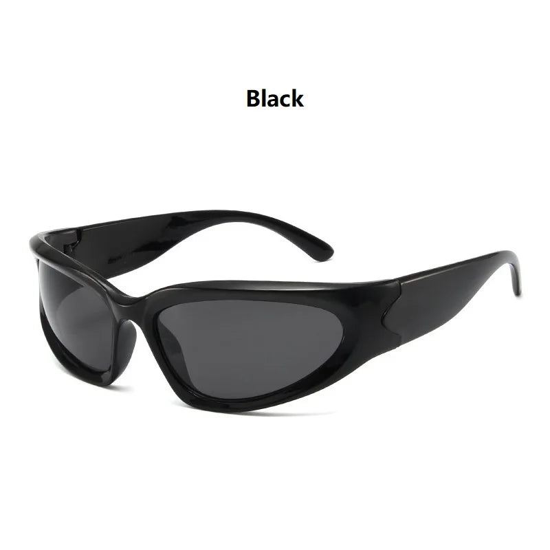 Black vintage rectangle aviator sunglasses shown against a white background.