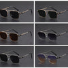 Square Metal Sunglasses with UV400 Protection