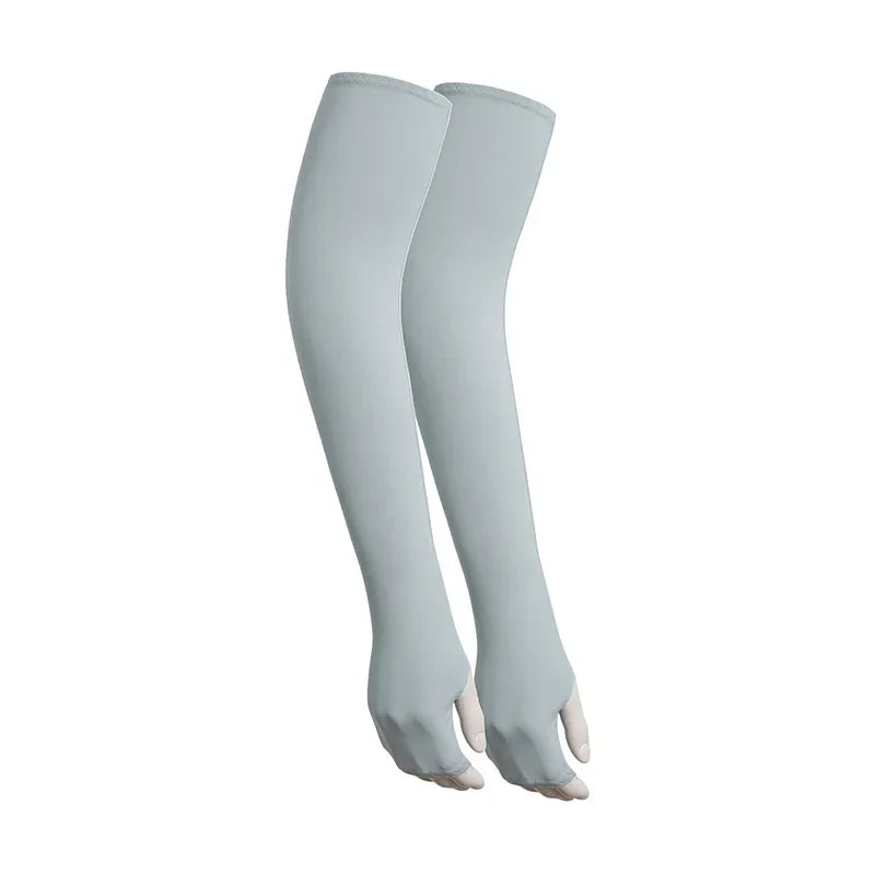 Hellblaue Cooling-Armschuhe für Sport und Outdoor-Aktivitäten