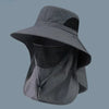Wide Brim Bucket Hat with Neck Protection