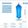 A blue Hydration Flask sports water bottle with a blue TPU material and a clear cap.