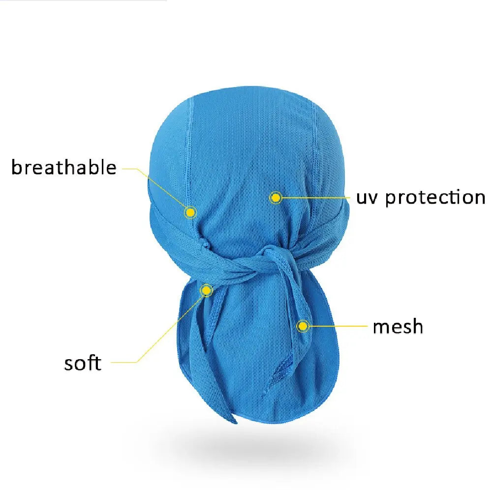 Moisture-Wicking Cycling Headband with Sun Protection