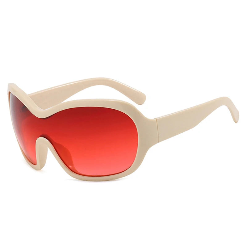 Oversized Pilot Sunglasses with Gradient Lenses
