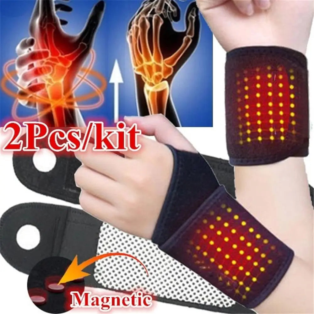 Tourmaline Self-Heating Wrist Support Brace (Pair)