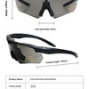 Tactical Sports Glasses with Swappable Lenses