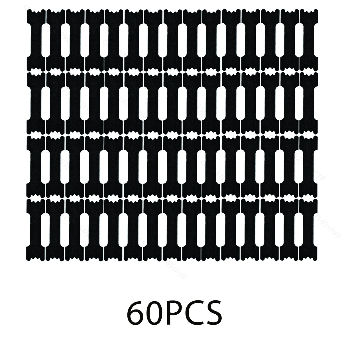 A grid of black nasal strips designed for snoring relief.