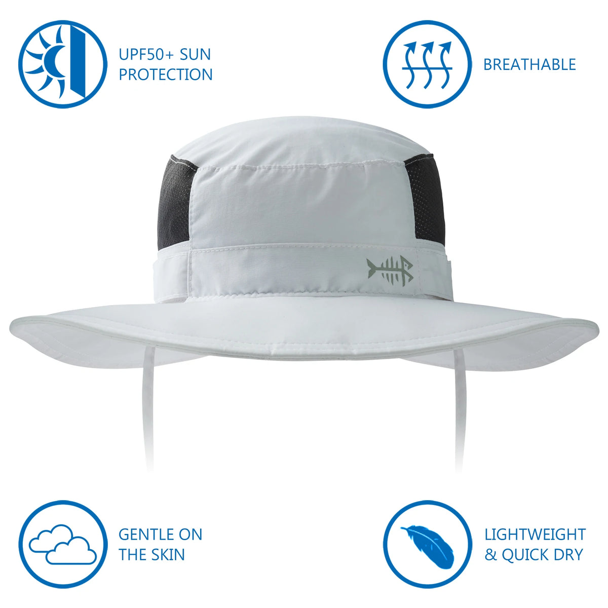 UPF 50+ Sun Protection Bucket Hat with Detachable Neck Flap