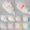 Gants en peluche à pattes de chat, variés en couleurs et angles pour cosplay