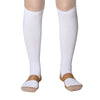 Pair of white medical grade compression socks for veins and circulation