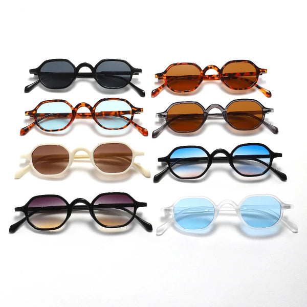 Vintage Oval Sunglasses with UV400 Protection