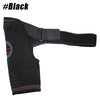 Black comfort compression shoulder support brace shown from the side.