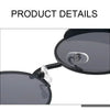 Retro Round Metal Sunglasses with UV400 Protection
