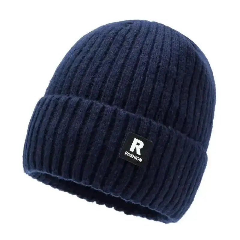 Fleece-Lined Knit Beanie for Men and Women