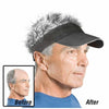 Adjustable Sun Visor with Realistic Hair Strands