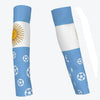 Light blue arm sleeve featuring a yellow sun design and soccer ball patterns.