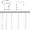 Size chart for Retro Eagle Graphic Men's T-Shirt showing measurements for various sizes from XXS to 6XL.