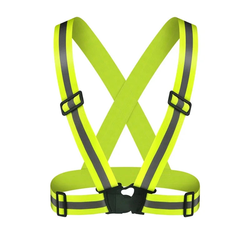 Adjustable Reflective Safety Vest for Night Running and Cycling