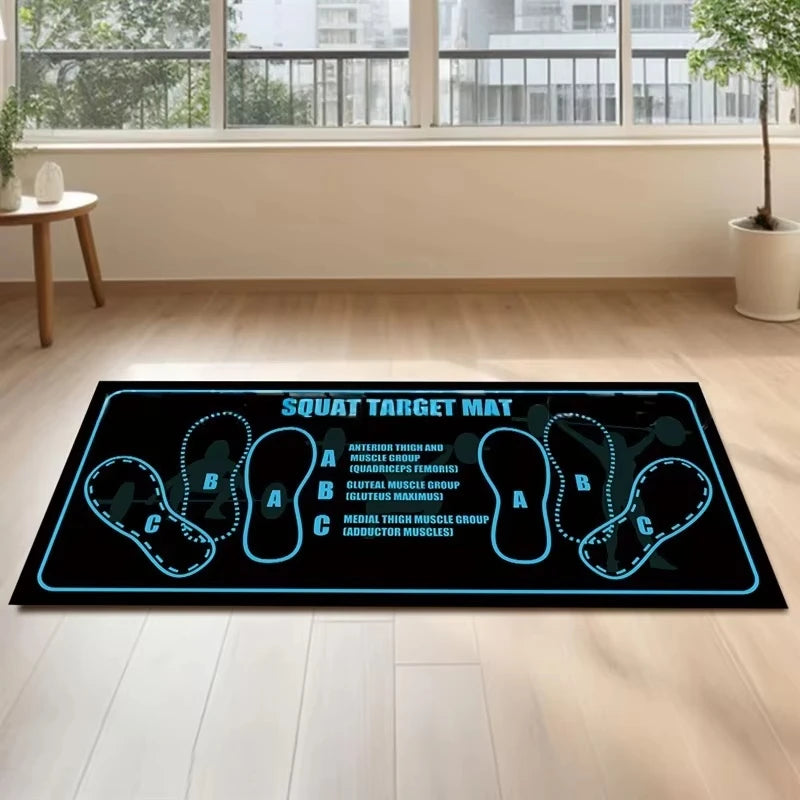 Two-Tone Non-Slip Squat Mat for Home Workouts
