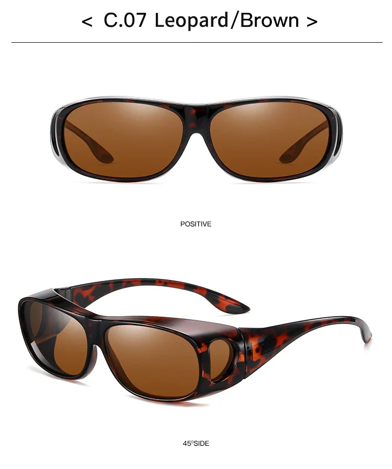 Polarized Fit-Over Sunglasses for Driving & Outdoor Sports