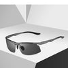 Rimless Polarized Sunglasses for Men | Lightweight Aluminum-Magnesium Frame with UV400 Protection