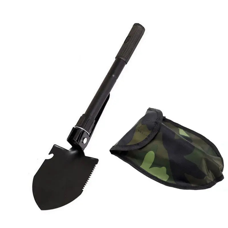 Multifunctional Folding Camping Shovel with Pickaxe and Saw