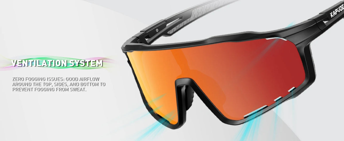 Kapvoe Polarized Cycling Sunglasses with UV400 Protection