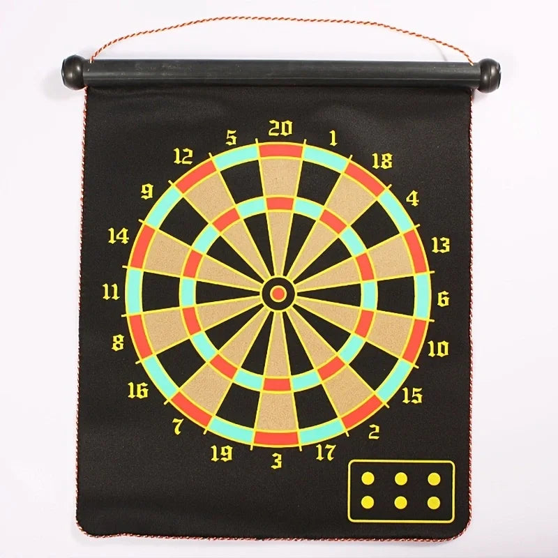 Double-Sided Magnetic Dartboard Set with 4 or 6 Darts