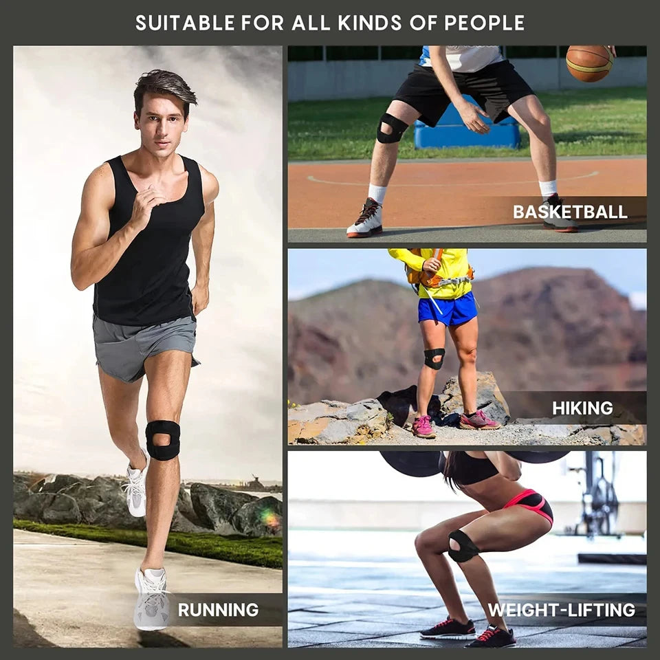 Knee Compression Sleeve with Silicone Patella Support