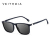 Retro Square Sunglasses with Polarized UV Protection